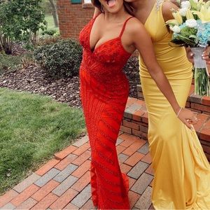 Sherri Hill 54249 Two Strap
Beaded Dress